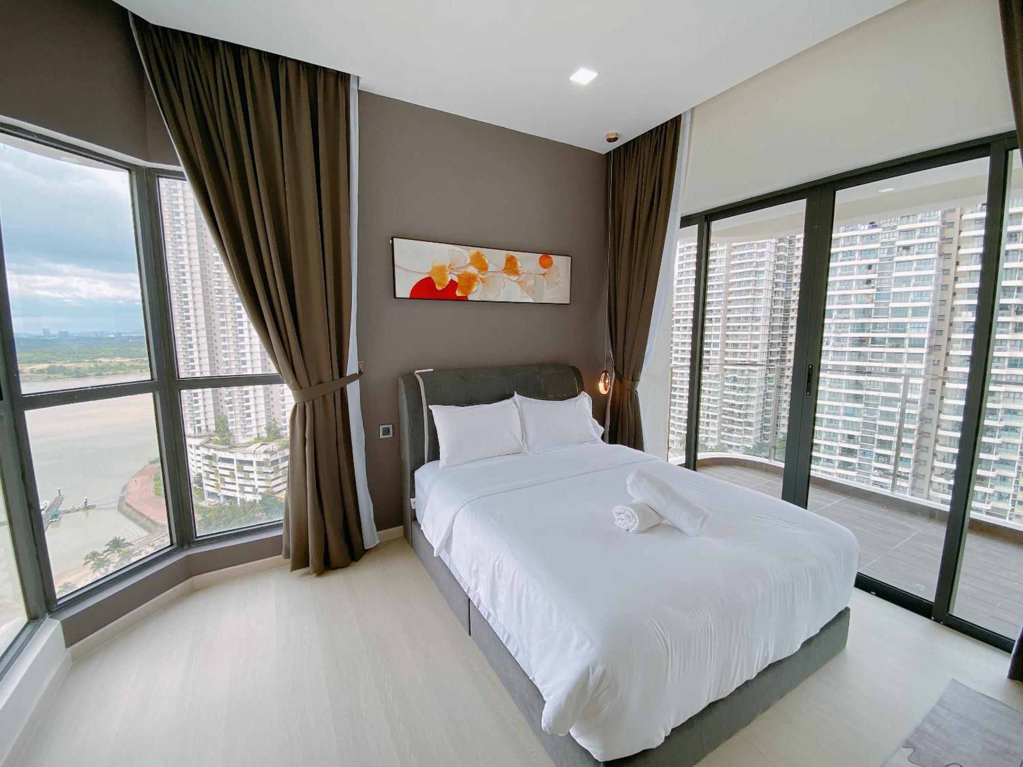 Apartamento Seafront Country Garden Danga Bay By Lions Bay Johor Bahru Habitación foto